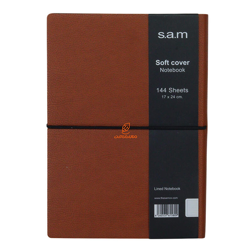 دفتر خط دار 144 برگ وزیری طرح چرم سم s.a.m (5).jpg