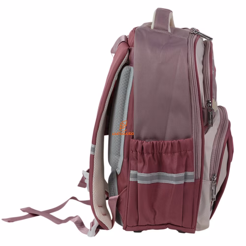 کوله پشتی فانتزی تک زیپ کد 3332-pink مدل Happy (4).jpg