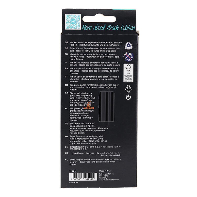 مداد رنگی 12 رنگ طیف پوست فابر کاستل مدل بلک ادیشن FABERCASTELL (3).jpg
