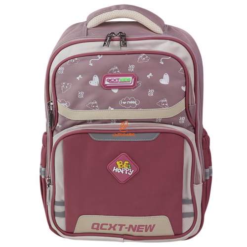 کوله پشتی فانتزی تک زیپ کد 3332-pink مدل Happy (3).jpg
