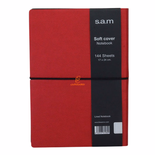 دفتر خط دار 144 برگ وزیری طرح چرم سم s.a.m (6).jpg