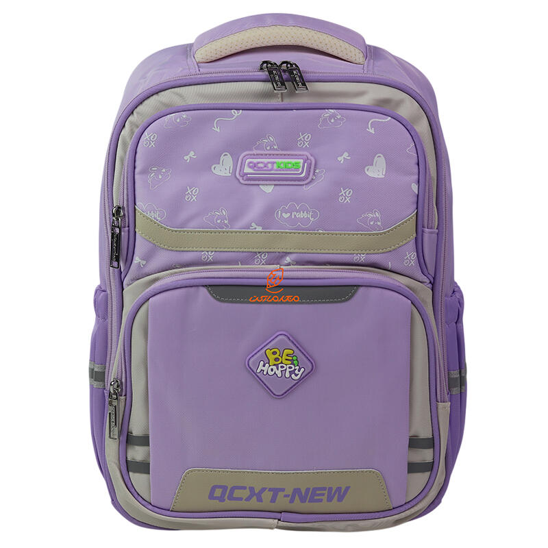 کوله پشتی فانتزی تک زیپ کد 3332-purple مدل Happy (1).jpg