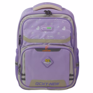 کوله پشتی فانتزی تک زیپ کد 3332-purple مدل Happy