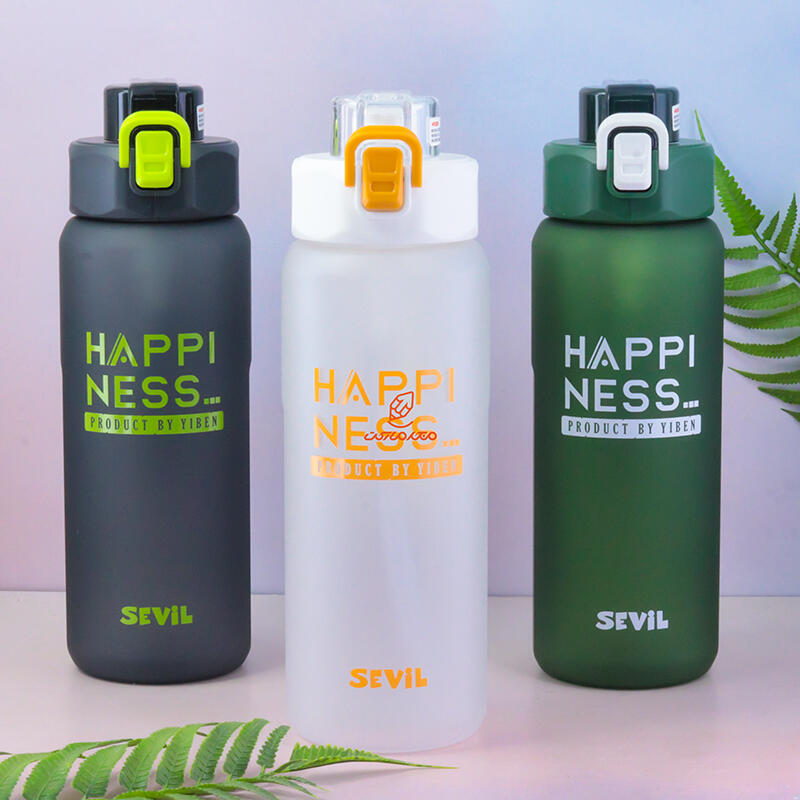 قمقمه باشگاهی 850 میل طرح HAPPINESS کد 873 سویل SEVIL