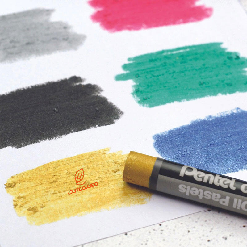 پاستل روغنی 6 رنگ متالیک مدل PHN-M6 پنتل PENTEL (2).jpg