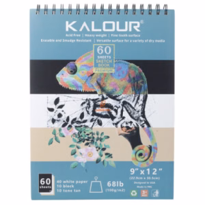 دفتر طراحی 100 گرم 3 رنگ  60 برگ کالور KALOUR