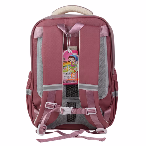 کوله پشتی فانتزی تک زیپ کد 3332-pink مدل Happy (1).jpg
