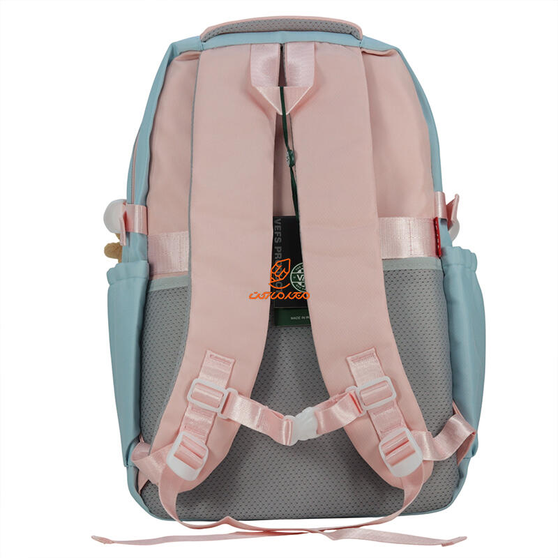 کوله پشتی 2 زیپ 6525-PINK مدل LABUBU وفس VEFS (4).jpg