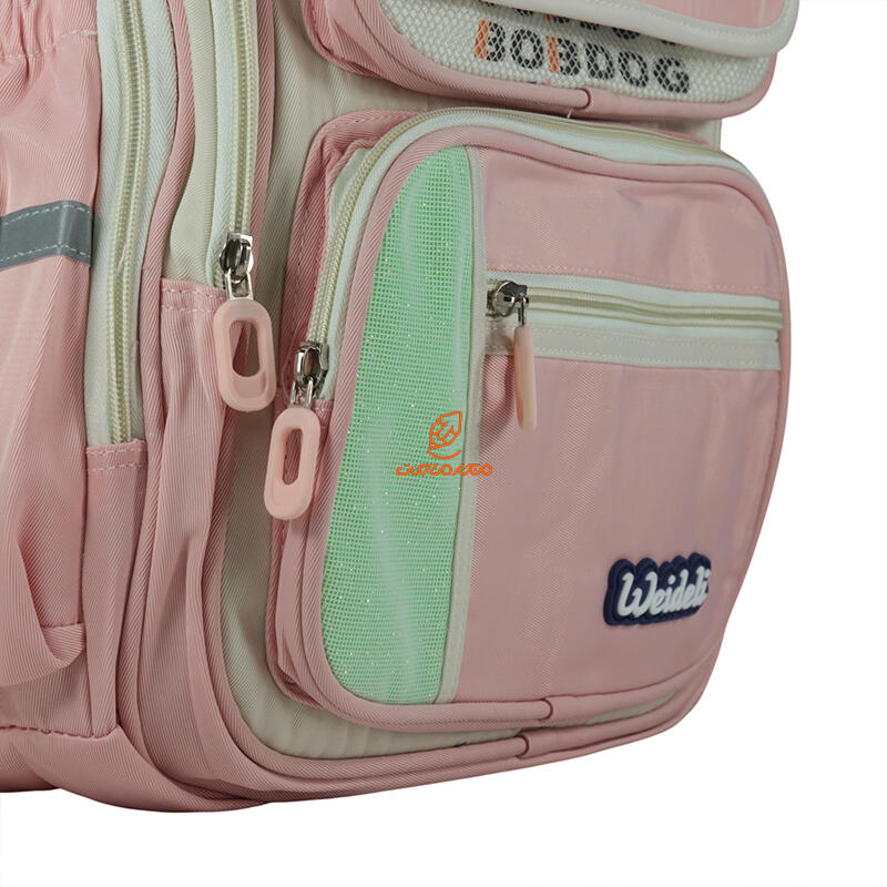 کوله پشتی 2 زیپ 3015-PINK مدل WEIDELI وفس VEFS (5).jpg