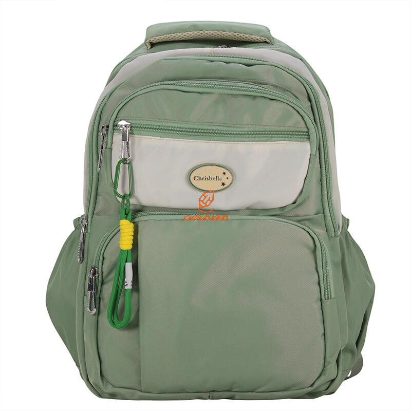 کوله پشتی 2 زیپ 3638-GREEN مدل CHRISBELLA وفس VEFS