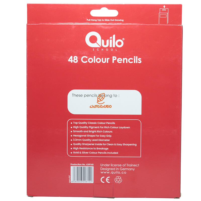 مداد رنگی 48 رنگ جعبه مقوایی کویلو QUILO (2).JPG
