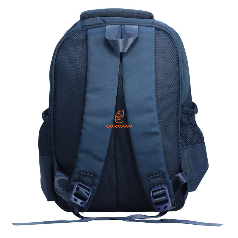 کوله پشتی 2 زیپ 3040-Navy blue مدل برجسته Minecraft وفس VEF (4).JPG