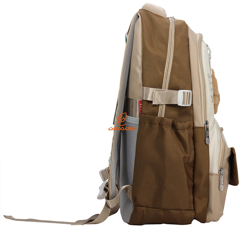 کوله پشتی 2 زیپ 6525-BROWN مدل LABUBU وفس VEFS (3).jpg