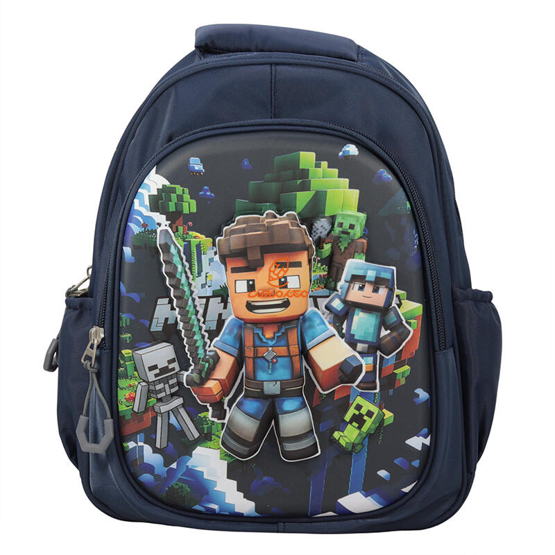 کوله پشتی مهد 2026-Navy blue مدل برجسته Minecraft وفس VEFS
