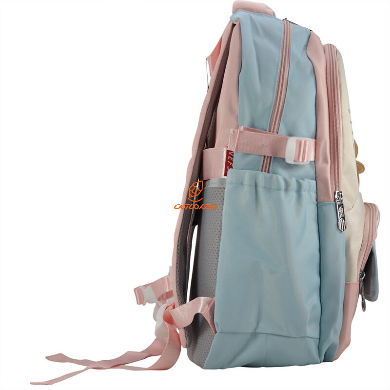 کوله پشتی 2 زیپ 6525-PINK مدل LABUBU وفس VEFS (3).jpg
