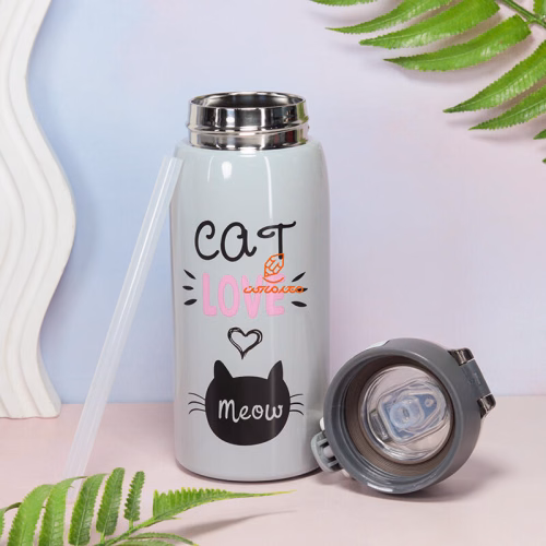 فلاسک مینی 350 میل نی دار کد-1240 طرح CAT (6).jpg