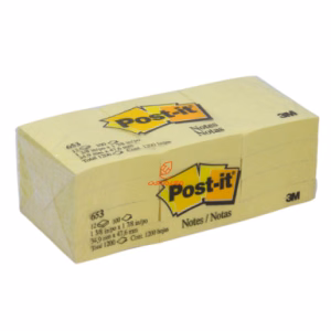 پست ایت 1/5*2 زرد کد 653 بسته 12 عددی