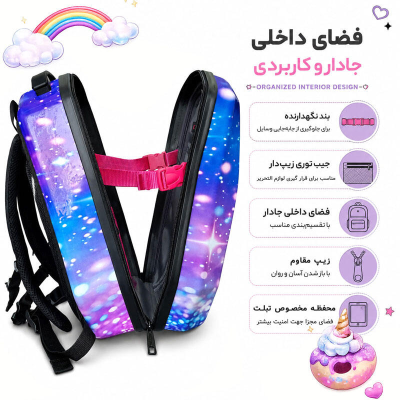 کوله پشتی مدرسه طرح یونی کورن مدل MS1050 (8).jpg