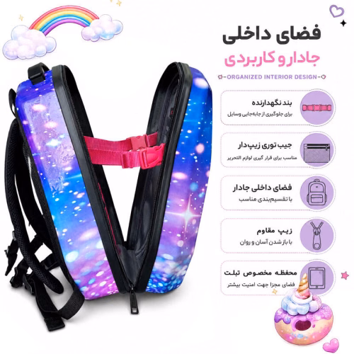 کوله پشتی مدرسه طرح یونی کورن مدل MS1050 (8).jpg