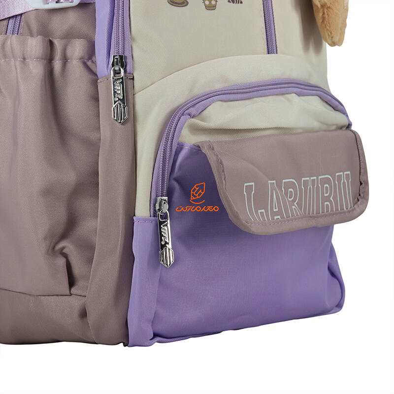کوله پشتی 2 زیپ 6525-PURPLE مدل LABUBU وفس VEFS (5).jpg