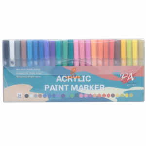 ماژیک اکریلیک 24 رنگ تک سر براش 5048 پارس آرت PARS ART