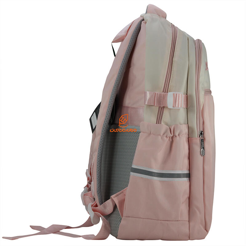 کوله پشتی تک زیپ 5078-PINK مدل دو رنگ وفس VEFS (3).jpg