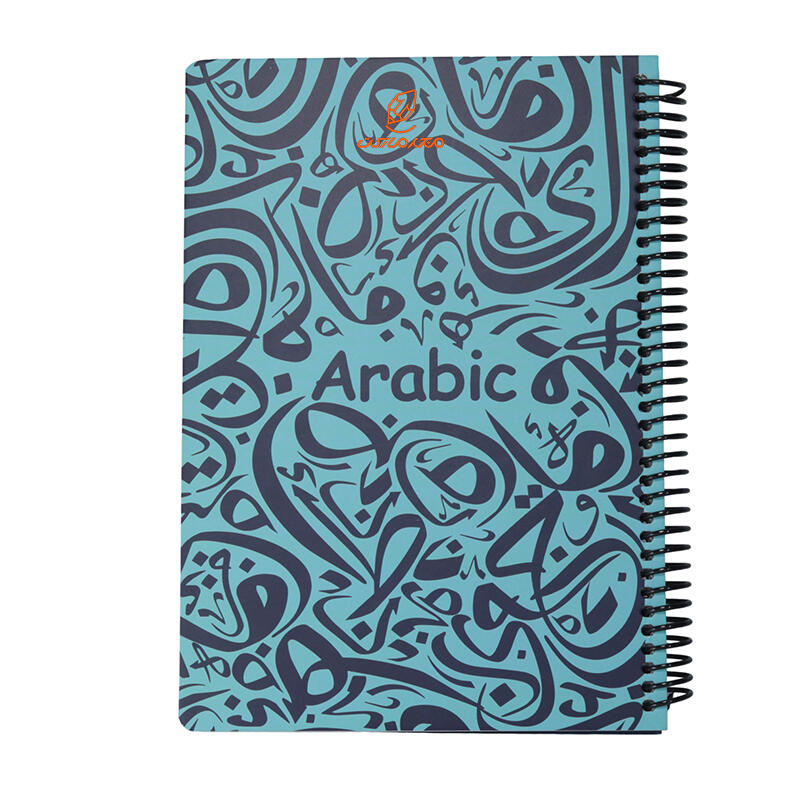 دفتر 100 برگ وزیری طرح فرمول عربی دات نوت DOT NOTE سبزابی.jpg