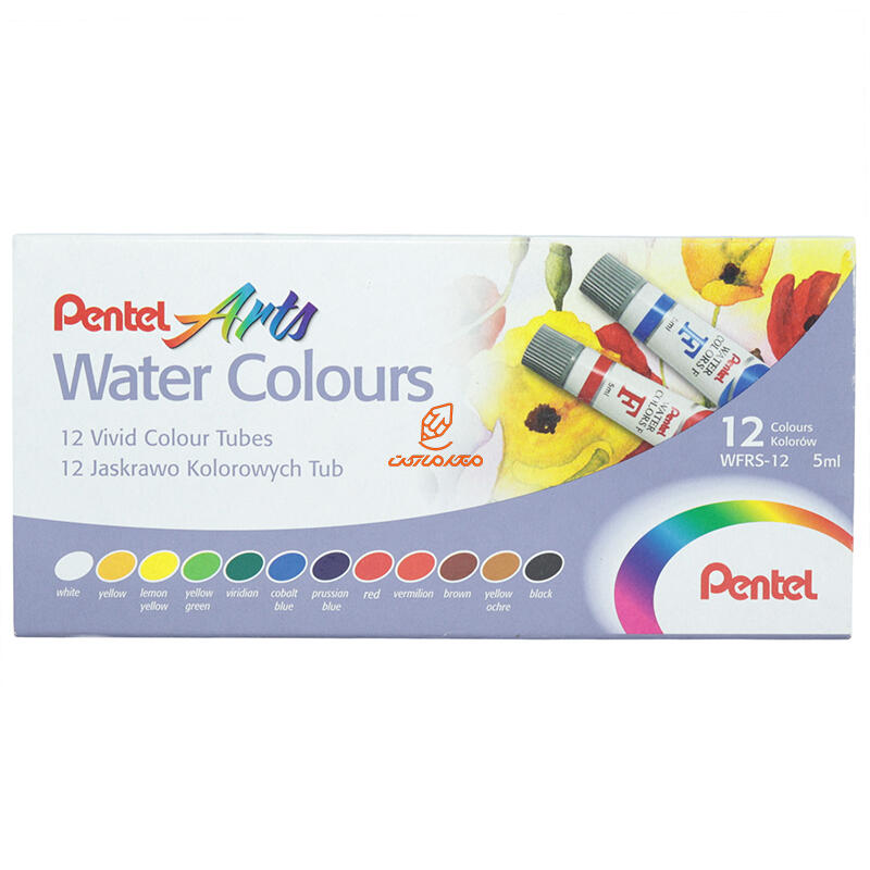 آبرنگ تیوپی 12 رنگ پنتل PANTEL