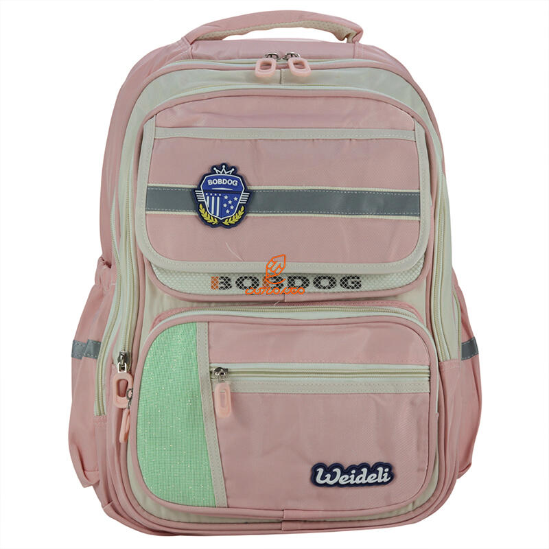کوله پشتی 2 زیپ 3015-PINK مدل WEIDELI وفس VEFS