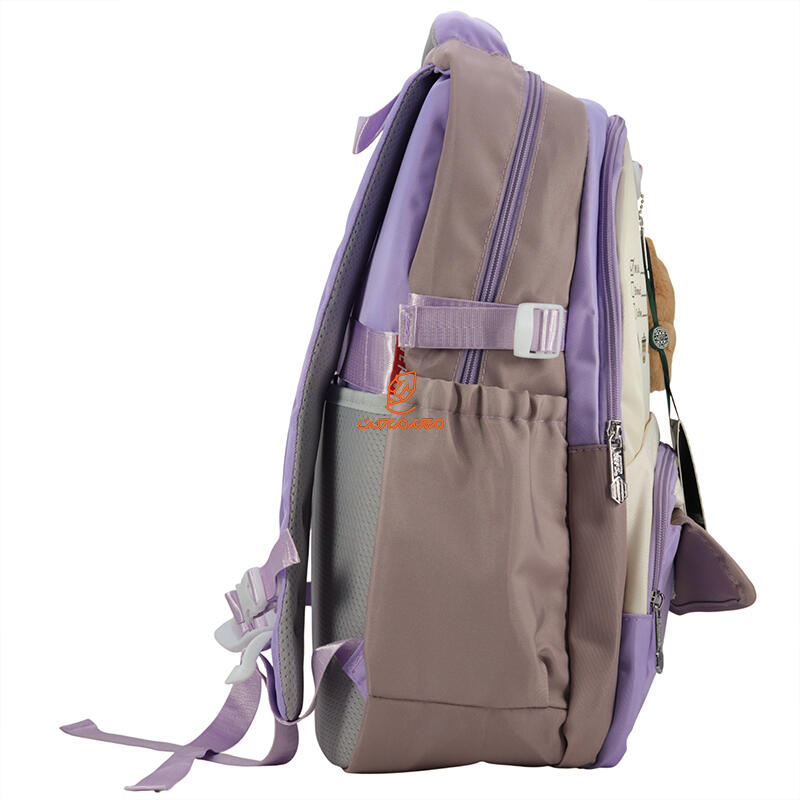 کوله پشتی 2 زیپ 6525-PURPLE مدل LABUBU وفس VEFS (3).jpg