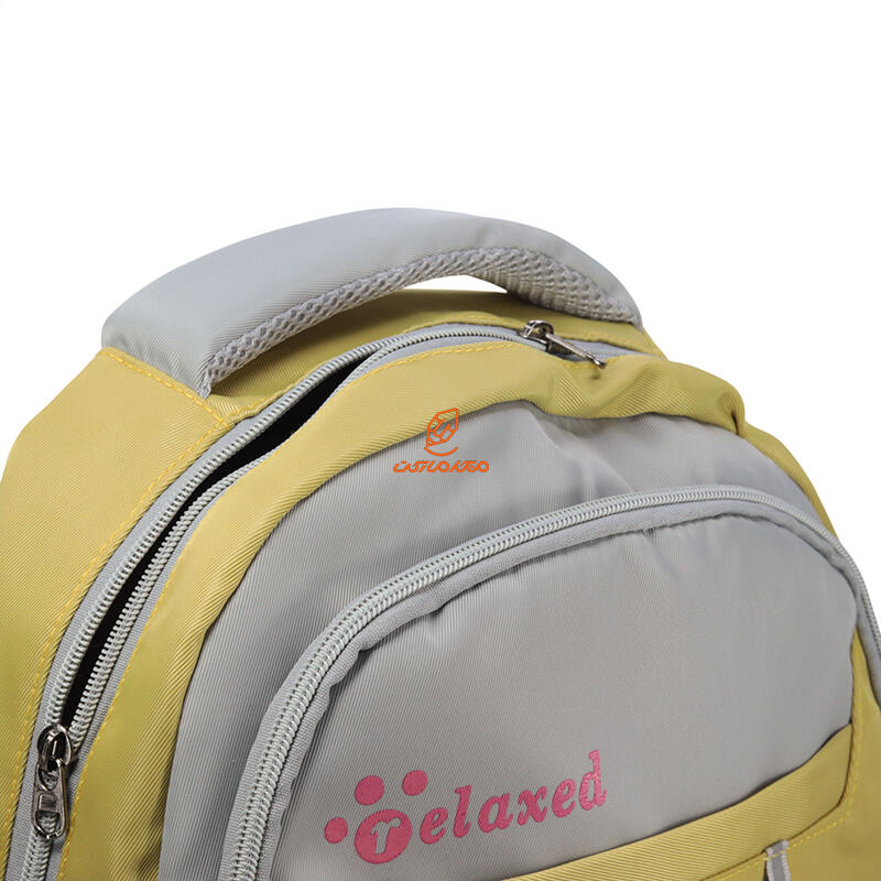 کوله پشتی 2 زیپ 3036-YELLOW مدل RELAXED وفس VEFS (5).jpg