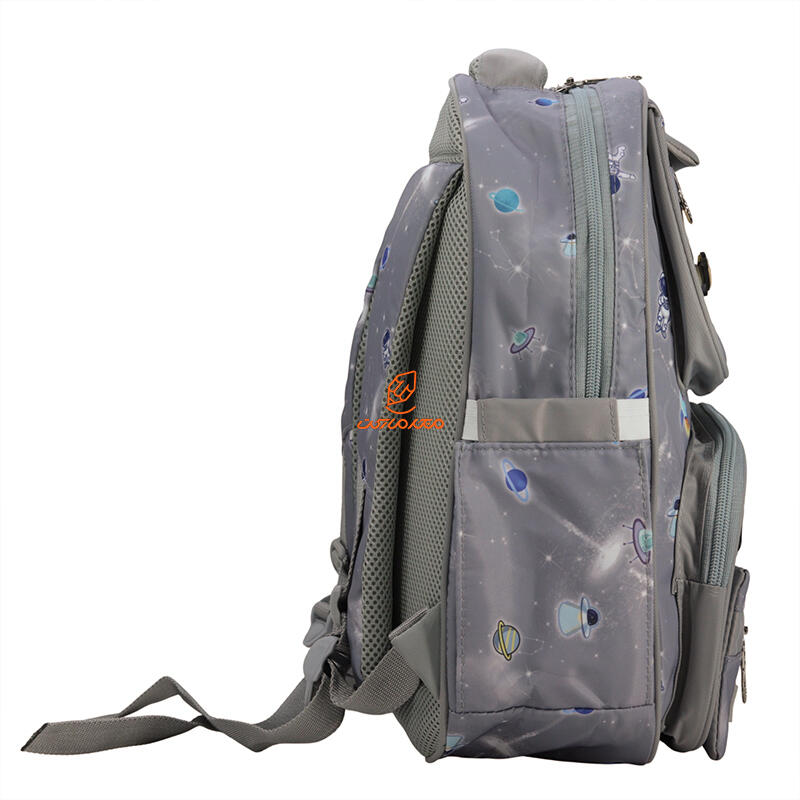 کوله پشتی تک زیپ به همراه جامدادی 3515-GRY طرح کهکشان وفس VEFS (3).jpg