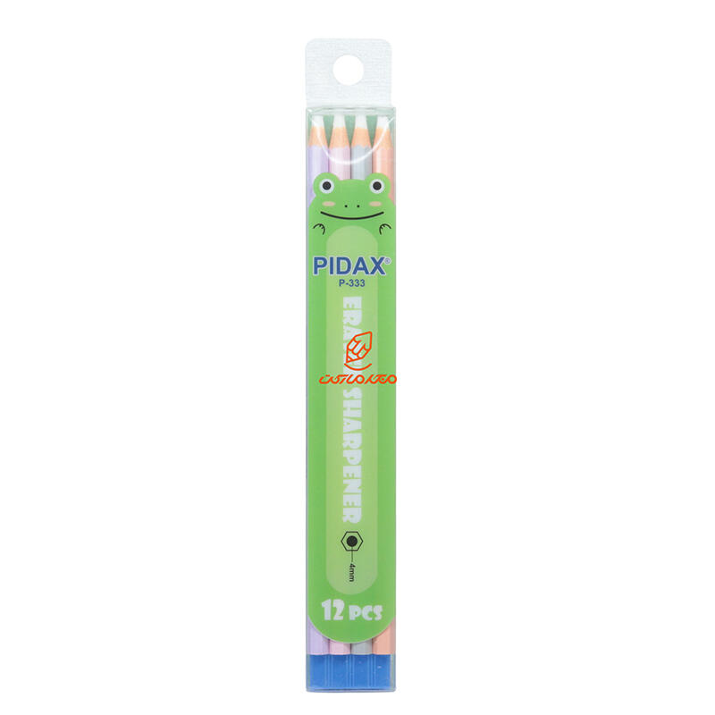 پاک کن طرح مداد به همراه تراش ( 12 عددی ) P-333 پیداکس PIDAX