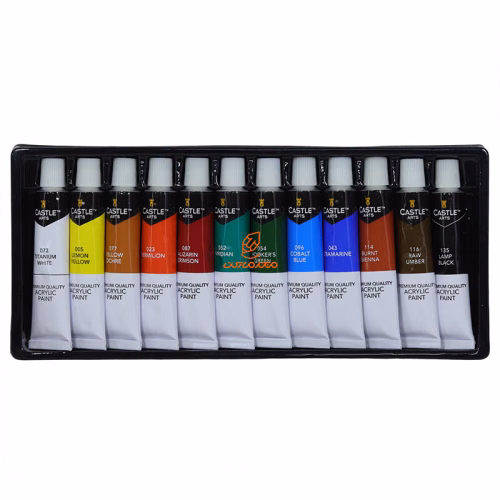 اکریلیک 12 میل 12 رنگ کستل آرت CASTEL ART (3).JPG
