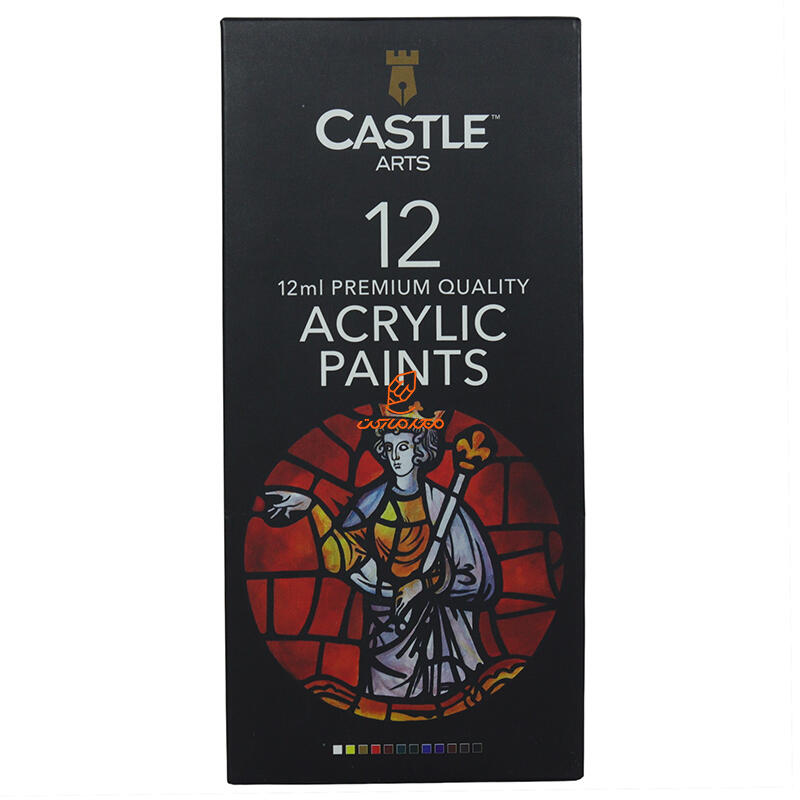 اکریلیک 12 میل 12 رنگ کستل آرت CASTEL ART