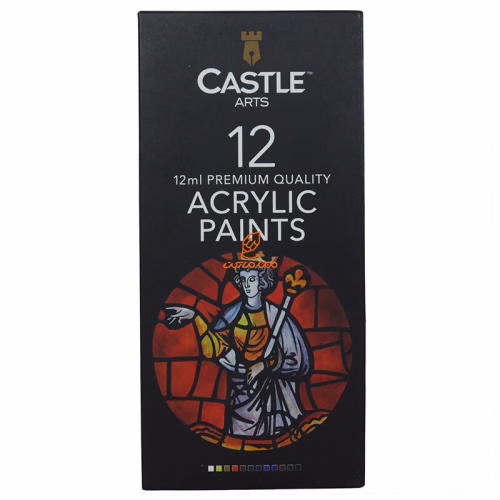 اکریلیک 12 میل 12 رنگ کستل آرت CASTEL ART (1).JPG