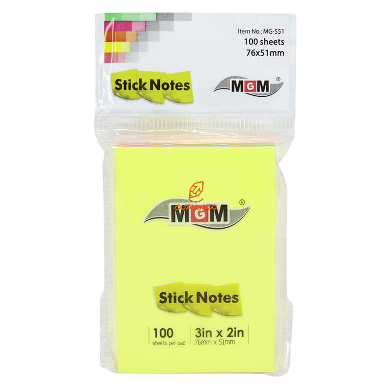 پست ایت (استیک نوت) 51*76 رنگی MG-551 ام جی ام MGM