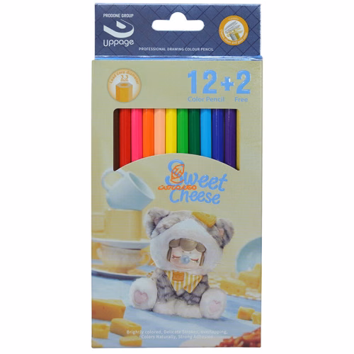 مداد رنگی 2+12 رنگ 122027 مدل متالیک طرح WHITE ANGEL اپیج UPPAGE (6).JPG