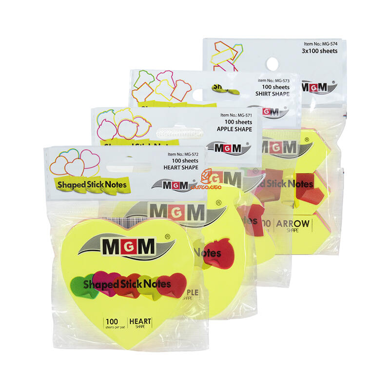 پست ایت (استیک نوت) اشکال رنگی MG-575 ام جی ام MGM