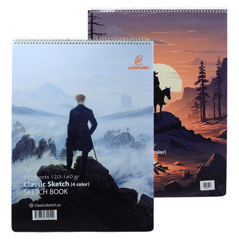 دفتر طراحی 4 رنگ (120-160 گرم) A3 کلاسیک CLASSIC