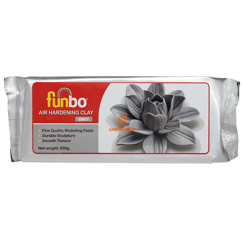 خمیر مجسمه سازی طوسی 500 گرمی فانبو FUNBO