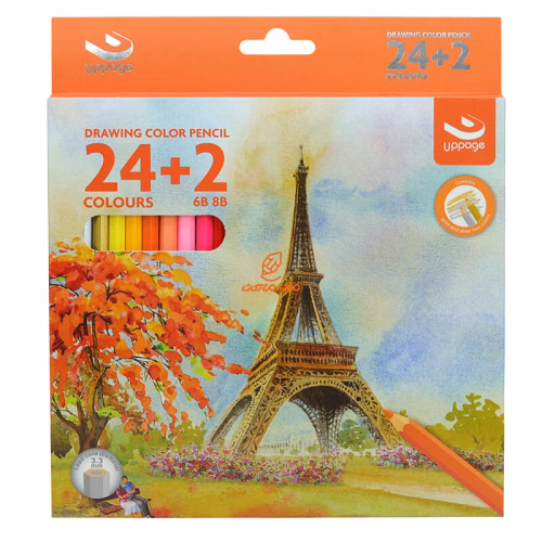 مداد رنگی 2+24 رنگ U0024 مدل متالیک اپیج UPPAGE (11).JPG
