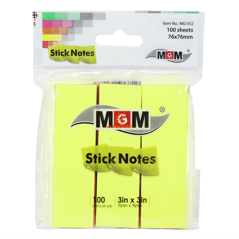 پست ایت (استیک نوت) 76*76 3 تیکه MG-552 ام جی ام MGM
