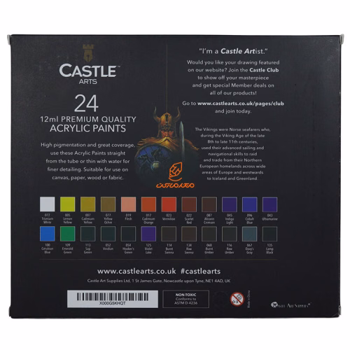  اکریلیک 12 میل 24 رنگ کستل آرت CASTEL ART (2).JPG