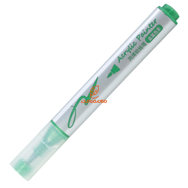 ماژیک اکریلیک متالیک تک رنگ سر براش 6 عددی CS-H929 (4).JPG