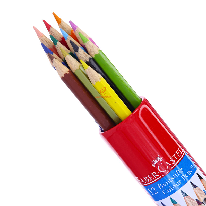 مداد رنگی 12 رنگ استوانه ای کلاسيک فابرکاستل Fabercastell