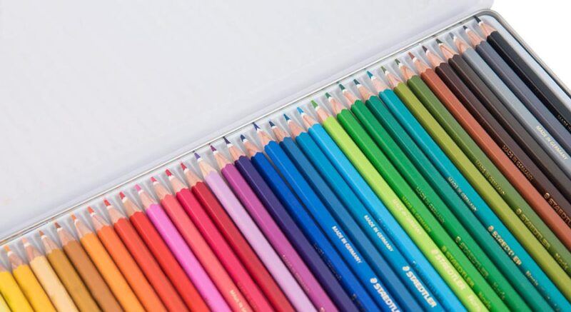 مداد رنگي 36 رنگ فلزي استدلر