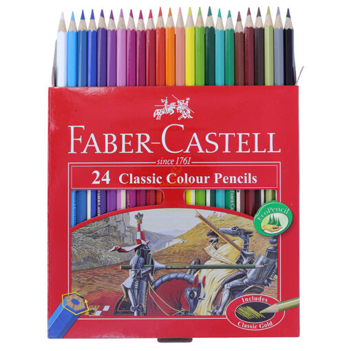 مداد رنگی 24 رنگ جعبه مقوایی کلاسیک فابرکاستل Fabercastell