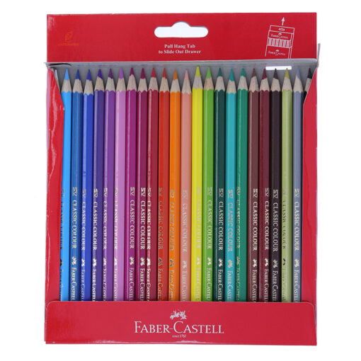 مداد رنگی 24 رنگ جعبه مقوایی کلاسیک فابرکاستل Fabercastell