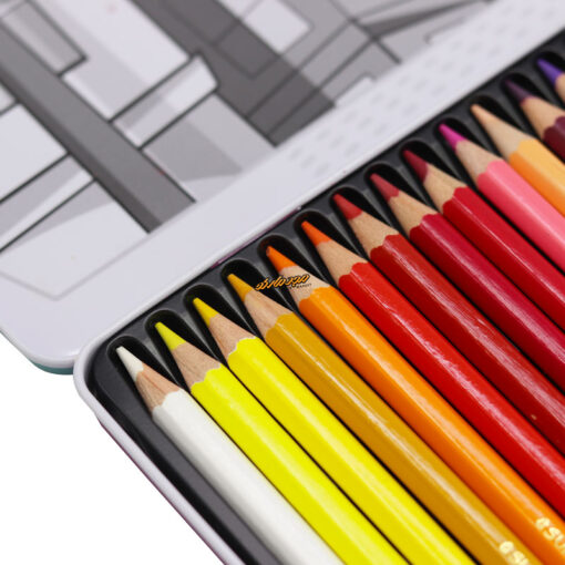 مداد رنگی 36 رنگ تخت فلزی طرح جوجه پیکاسو